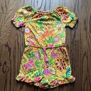 Boden Vibrant Yellow Floral Romper